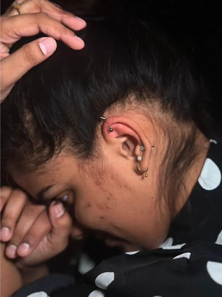 Professional piercing work